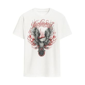 John Richmond T-Shirts, male, White, Size: XL Rmp26299Ts Graphic T-shirt