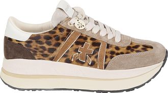 Premiata Leopard Print Bethcoin Calf Hair Sneakers