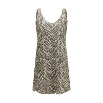 Brunello Cucinelli Beige Paper Cocktail Womens Dress