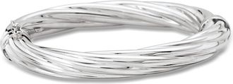 Ross-Simons Italian Sterling Silver Twisted Oval Bangle Bracelet