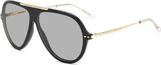 Isabel Marant Zwart Goud Zonnebril IM 0162/S - Dames - Zonnebrillen - Zwart - ONE Size - Accessoires