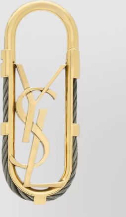 Saint Laurent metal cable key ring