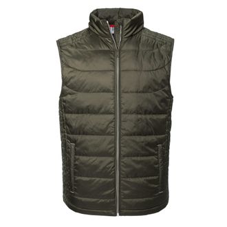 Russell Athletic Russell Heren Nano Gewatteerde Bodywarmer (Donkere Olijf)