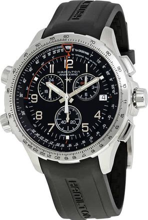 Hamilton X-Wind GMT Chronograph Black Dial MensWatch H77912335