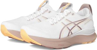 Asics GEL-Kayano(r) 32 Womens Shoes White/Orange Glow : 8.5 B - Medium, Synthetic