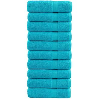 vidaXL Asciugamani Doccia solund 10 pz Turchesi 70x140cm 600 g/m&sup2; - Vidaxl