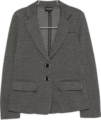 Emporio Armani katoenen jack met enkele rij knopen