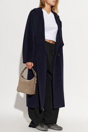 Max Mara Madame Coat, Womens, Navy Blue