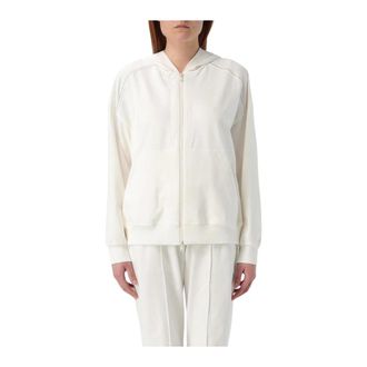 Brunello Cucinelli Zip-throughs, female, Beige, S, Luxury ZipUp Hoodie