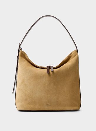 A.P.C. Womens Versa sand hobo bag