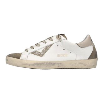 4B12 Schoenen, Dames, Wit, 36 EU, Leer, Sneakers