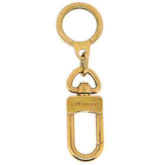 Louis Vuitton Vintage, unisex, Geel, ONE Size, Pre-owned Metalen Sleutelhanger