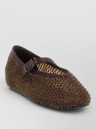 Le Silla gilda ballet flats mesh design round toe