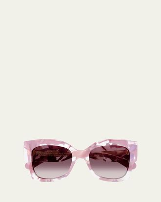 Chlo&eacute; CH0252S Butterfly Gradiant Acetate Sunglasses