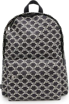 Celine Black White Pvc Leather Backpack (Pre-Owned)