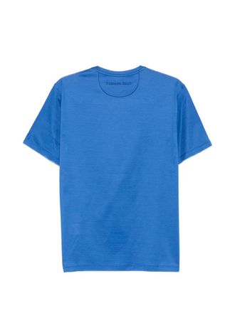 Stefano Ricci Logo-Embroidered Crew-Neck T-Shirt - Blue