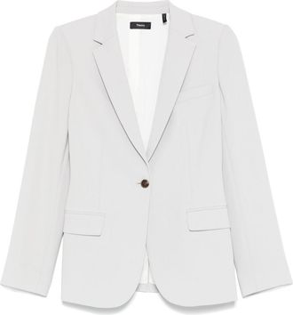 Theory Blazer in crêpe - Argento