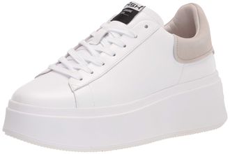Ash Womens Moby Sneaker-Stylish, Comfortable, Versatile Footwear for Everyday Wear, Lace-Up Design, Durable Sole, White/Eggnug, 7.5/8 UK