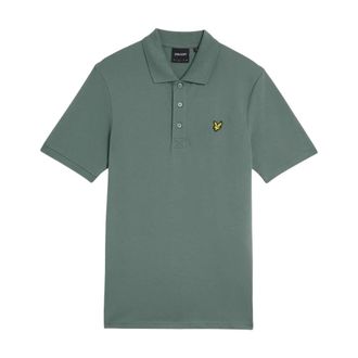 Lyle & Scott Green Printed Polo Shirt for Men - male - Lyle & Scott - Polo Shirts - Green - XL - Tops