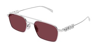 Gucci GG1804S 004 Womens Sunglasses Silver Size 54