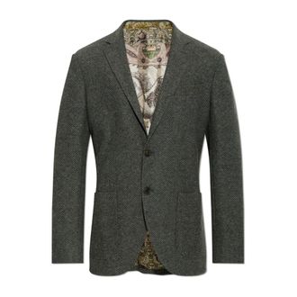 Etro Heren, Jassen, Grijs, Maat: L