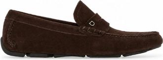 Ferragamo Platte Schoenen - Heren - Loafers - Bruin - 42 1/2 EU - Schoenen