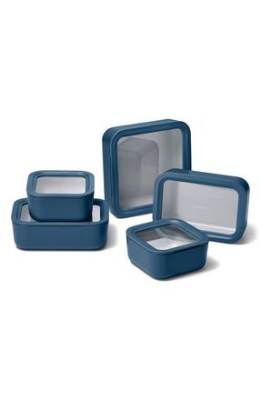 Caraway 13-Piece Food Storage Glass Container Set in Navy at Nordstrom