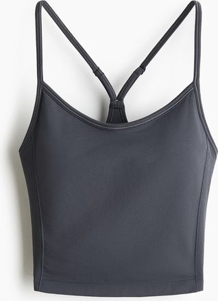 H&M Seamless Sporttop mit DryMove - Grau
