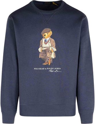 Polo Ralph Lauren Orso Sweatshirt In Blue Cotton Blend