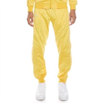 Kappa Mens 222 Banda Deky Trackpants In Yellow Vanilla