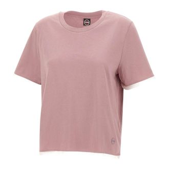 Colmar T-Shirts, female, Pink, Size: XL T-shirt with Tulle Ribbons
