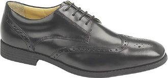 TredFlex H1132 Tredflex Smart Shiny Brogue, Color: Black, Size: 10