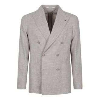 Tagliatore Heren, Jassen, Beige, Maat: M Wol