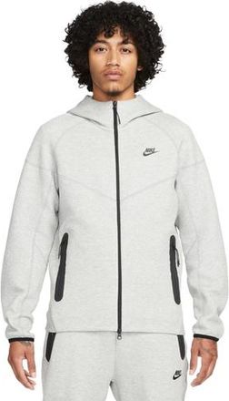 Nike Mens Tech Fleece Full-Zip Hoodie - Grey/Black Size 3XL
