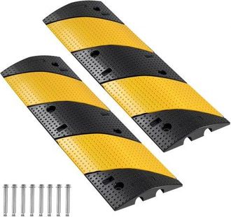 OEM Protector De Cables Para Suelo 1000 Mm 2 Canales Rampa De Protecci&oacute;n De Cable Capacidad De Carga De 9979 Kg Con Tornillos De Expansi&oacute;n, Para Caminos D