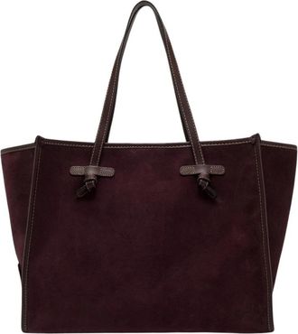 Gianni Chiarini Marcella Suede Tote - Dames - Shoppers - Rood - ONE Size - Leer - Tassen