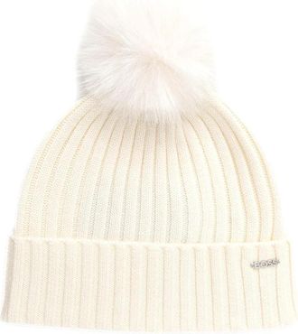 HUGO BOSS Lonie Hat 50545781 - Dames - Hoeden - Wit - ONE Size - Wol - Accessoires