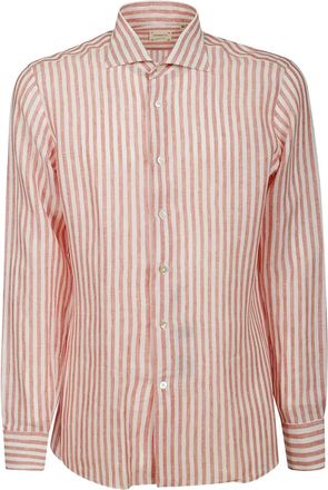 Borriello Camicia a righe - Rosso