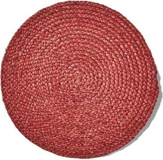 Tag Hemp Braided Reversible Placemat Burnt Sienna Square in Orange at Nordstrom