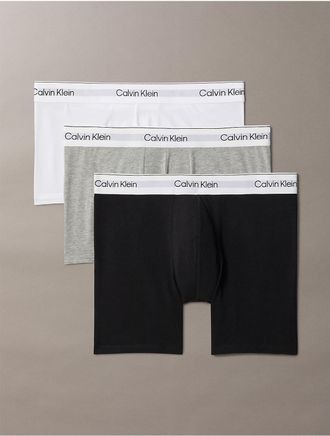 Calvin Klein Mens Icon Cotton Stretch 3-Pack Boxer Brief - Multi - 2XL