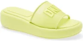 DKNY Odina Platform Slide Sandal in Chartreuse at Nordstrom Rack, Size 7.5