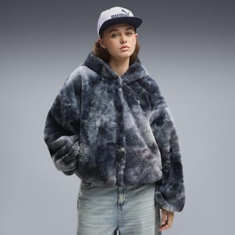 Puma Giacca oversize Street Glam Highloft da donna, Abbigliamento, Grigio, XL