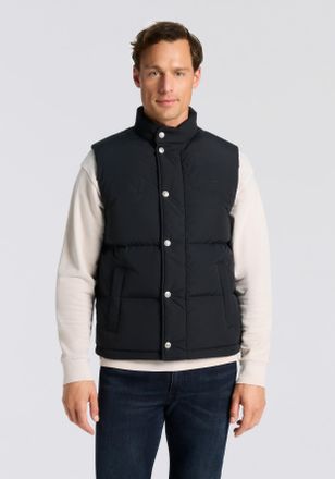 Levi's Steppweste LEVIS ROCKRIDGE, Herren, Gr. XL, schwarz (jet schwarz), Web, Obermaterial: 100% Polyamid, Strukturmuster, unifarben, regular fit taillenbed