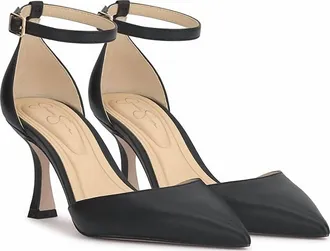 Jessica Simpson Womens Foxena Ankle Strap Pummp In Black