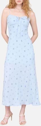 Blu Pepper Nautical Print Empire Waist Sundress in Dusty Blue at Nordstrom Rack, Size Medium