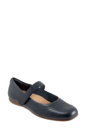 Trotters Sherese Mary Jane Flat - Multiple Widths Available in Navy at Nordstrom, Size 10.5