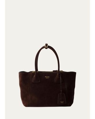 Prada Nova Suede Top-Handle Bag
