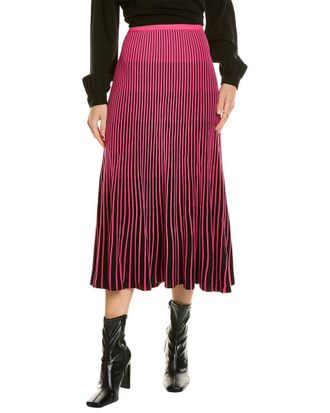 Nanette Lepore Pleated Midi Skirt