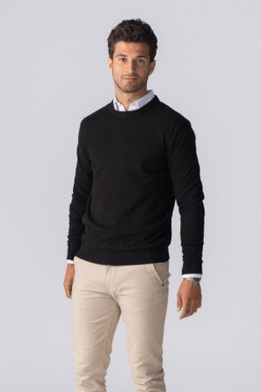 Perform Collection Trui Ronde Hals - Zwart