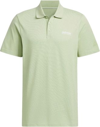 adidas Piqu Solid Polo Shirt Asia Sizing Green JI9054
